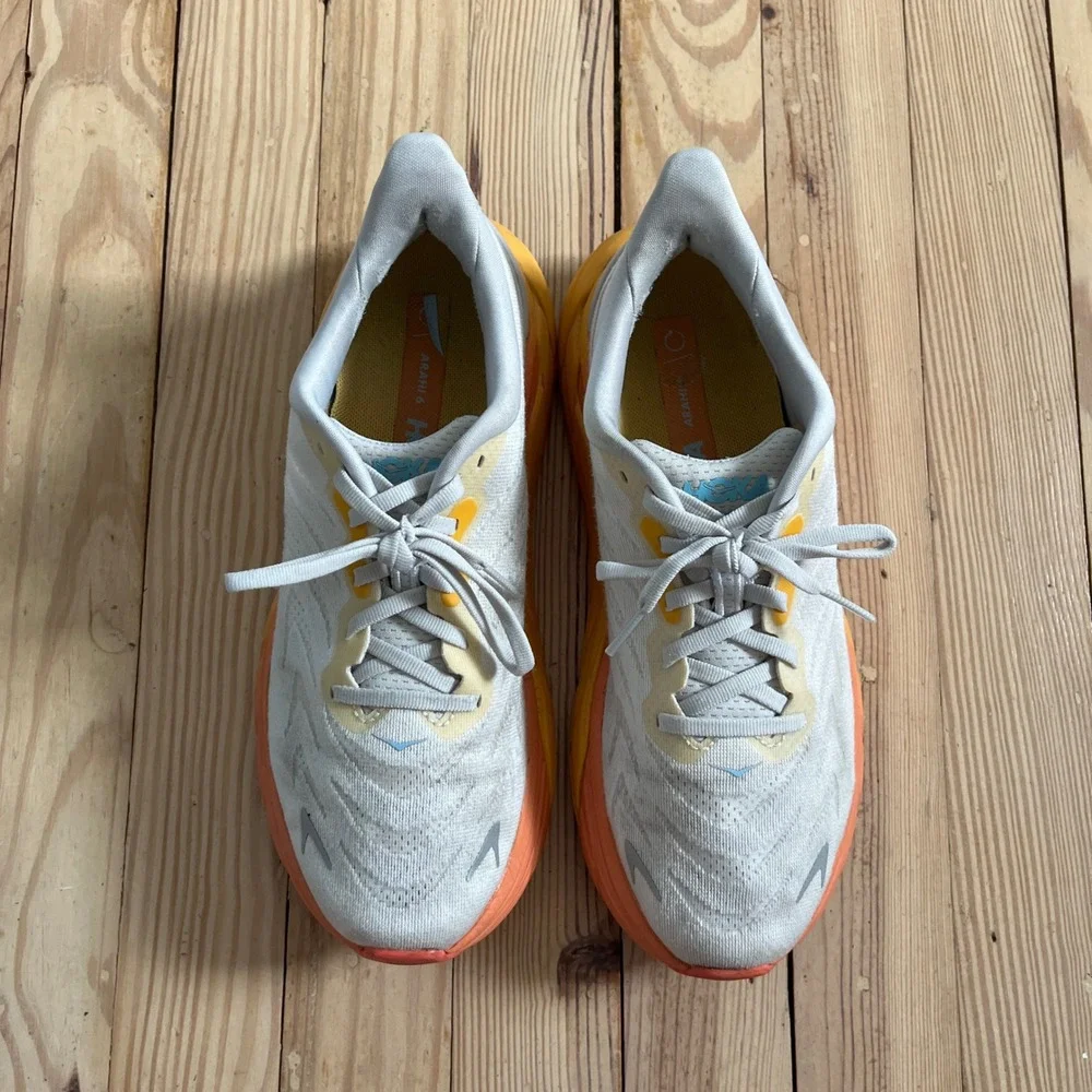 Hoka‎ Arahi 6 Womens Running Shoes Nimbus Cloud Ice Blue 1123195-NCBDB Size 8B - Picture 5 of 8